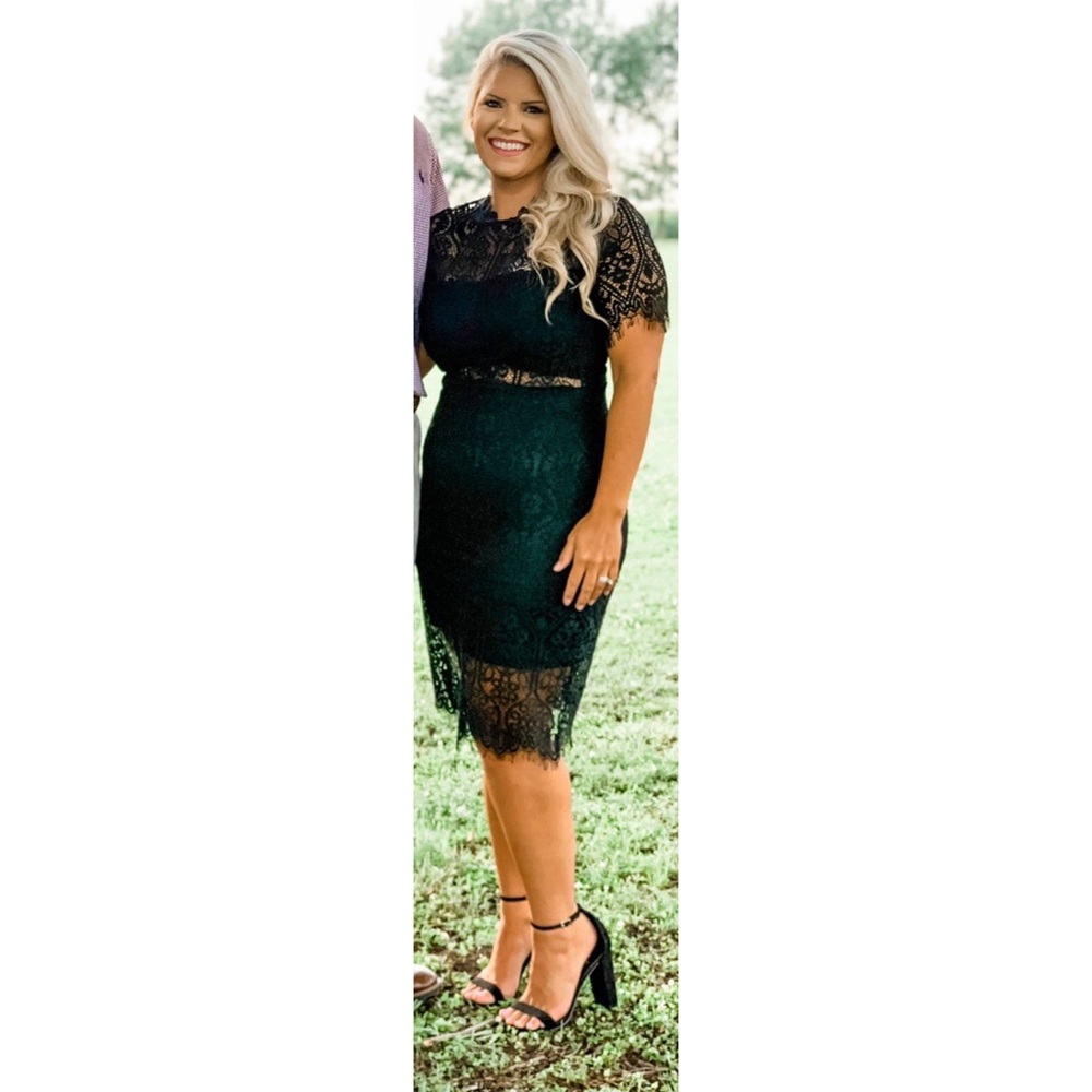 Remarkable Black Lace Dress Size Large